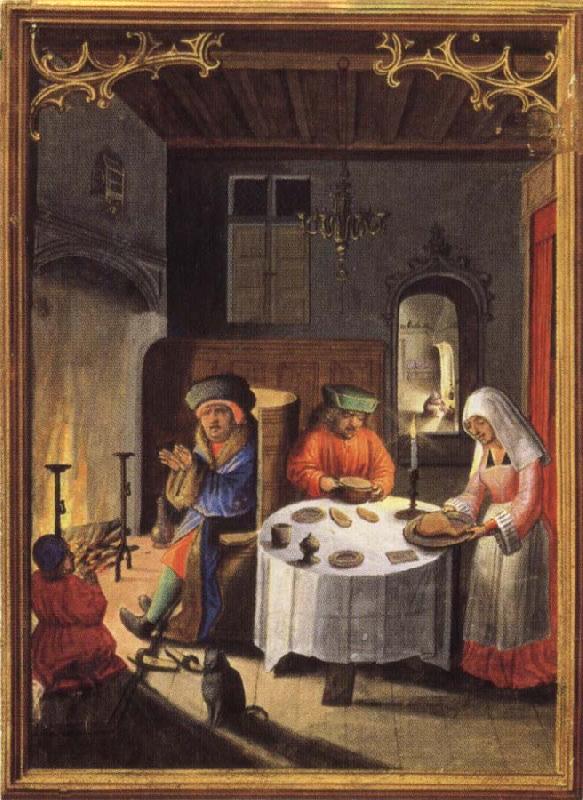 Simon Bening January,from the Da Costa Book of Hours